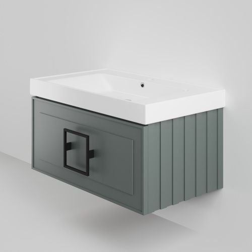 Тумба с раковиной La Fenice CUBO NFNC-01-CUB-G-80-3-80 80х50 подвесная цвет серый