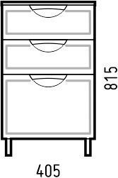 Комод Corozo Монро SD-00000780 41х30х82 напольный цвет белый - фото 2