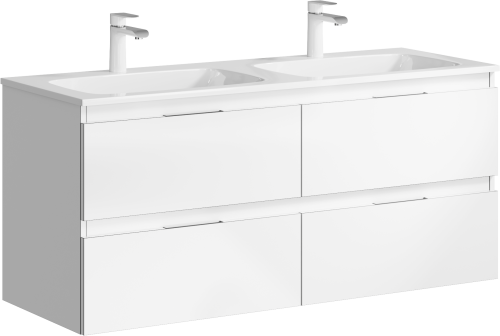 Тумба под раковину Aqwella Y ACC0112W 121х45х54 подвесная цвет белый