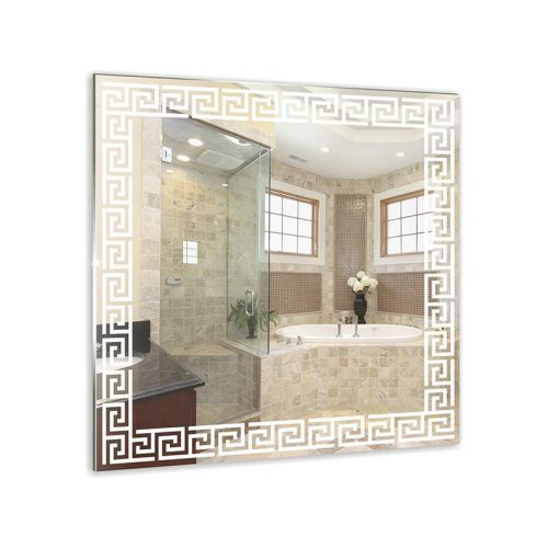 Зеркало в ванную Loranto 00000000731 54х55 цвет с рисунком