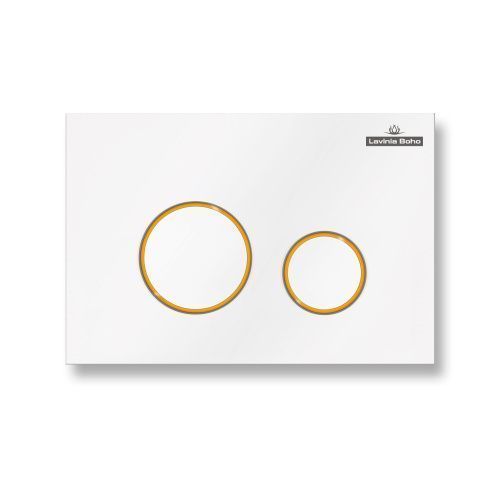 Клавиша смыва механическая Lavinia Boho RelFix 38050804 цвет белый/золото