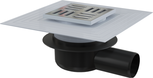 Душевой трап Alcadrain APV26C 20х20 хром