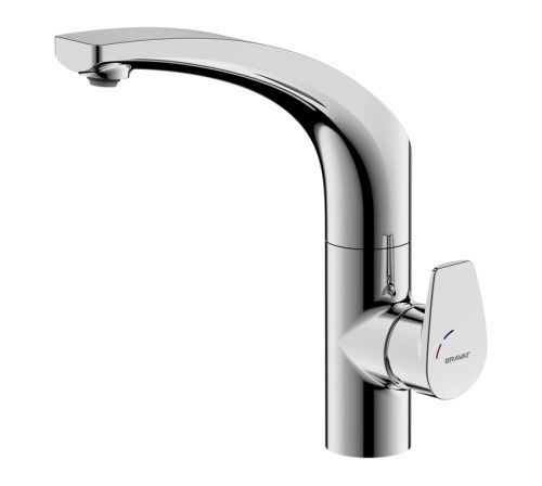 Смеситель для кухни Bravat Nizza F7353387CP-RUS на столешницу хром
