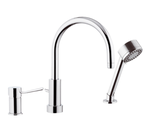 Смеситель Remer Minimal N48319MO на борт ванны хром