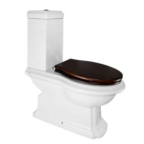 Унитаз-компакт напольный с бачком Creo Ceramique DIJON DI1002+DI1003+DI1001N белый с сиденьем микролифт каскадный смыв