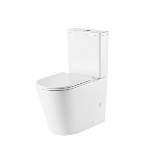 Унитаз напольный с бачком Grossman Торнадо GR-4449MSQ белый матовый с сиденьем микролифт безободковый смыв торнадо