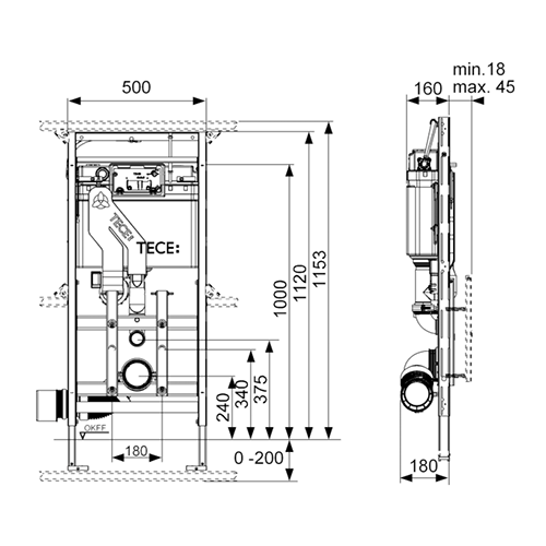 Инсталляция для унитаза Tece TECElux 9600400 - фото 2