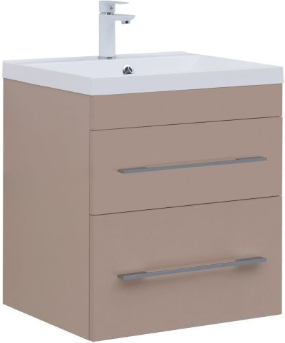 Тумба под раковину Aquanet Верона 00304536 57х48х61 подвесная цвет коричневый