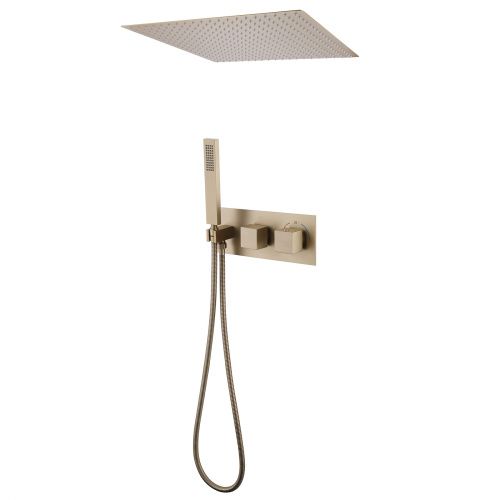 Душевая система ABBER AF8255G встраиваемая в стену с термостатом