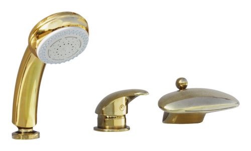Смеситель RavSlezak D470.5SZ на борт ванны золото