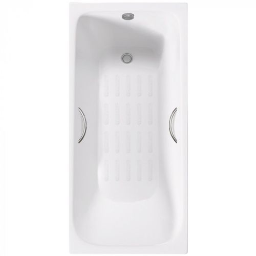 Ванна чугунная Delice Continental PLUS DLR230635R-AS 170х75 пристенная прямоугольная без ножек с отверстиями под ручки