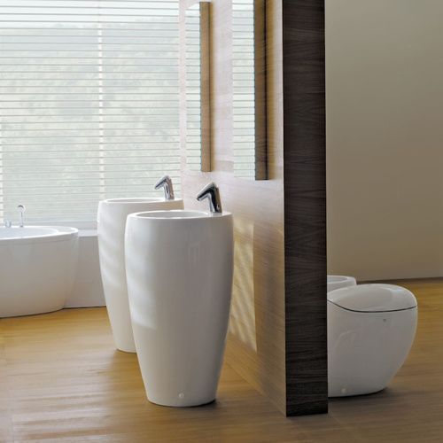 Раковина керамическая Laufen Alessi One 53 см 8.1197.2.400.104.1 напольная цвет белый 1 отверстие под смеситель