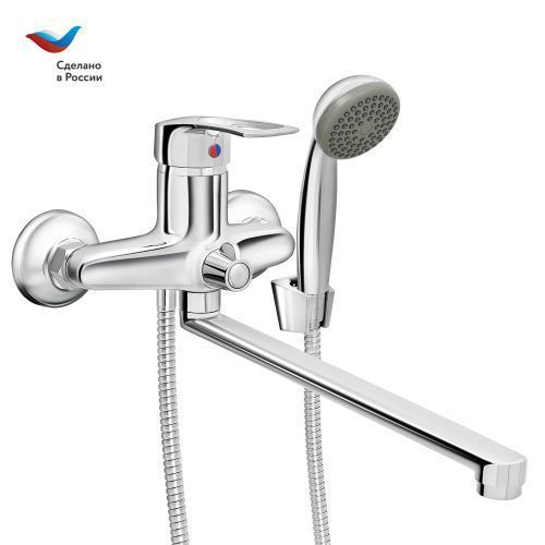 Смеситель для ванны Славен Прораб СЛ-ОД-Ц34 настенный хром