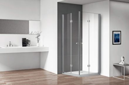 Душевой уголок Cezares ECO ECO-O-AS-2-80-C-Cr 80х80 стекло прозрачное профиль хром глянцевый без поддона