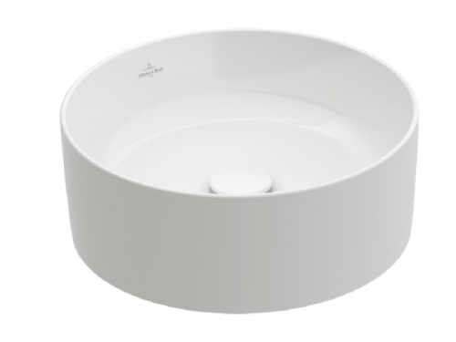 Раковина из сантехнического фарфора Villeroy Boch Collaro 4A1840R1 40х40 накладная цвет белый без отверстий под смеситель