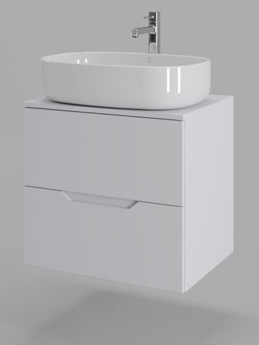 Тумба с раковиной Orange Line Li-60TuwMDF+B08-600W 61х46х71