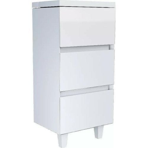 Тумба с раковиной 1MarKa Bumble Ц0000001480 40х30х85 напольная цвет белый глянцевый