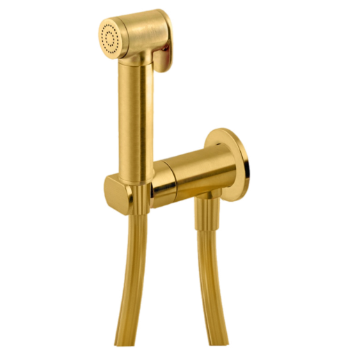 Гигиенический душ со смесителем Remer N64WBG золото брашированное