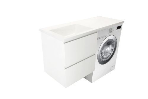 Тумба с раковиной Эстет Dallas Luxe 120 ФР-00001928 55х48х61 подвесная цвет белый