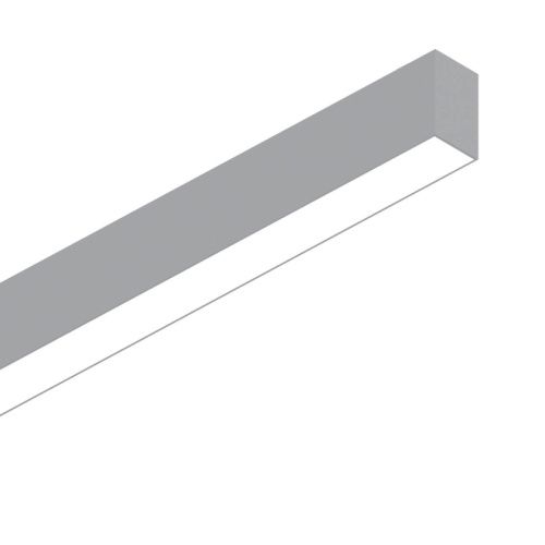 Линейный подвесной светодиодный светильник Ideal lux Fluo Wide (Флуо Виде) Fluo Wide 1800 4000K Aluminum