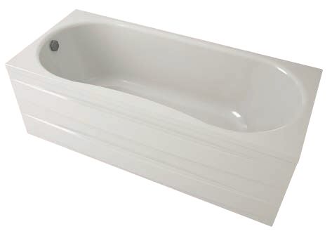 Ванна акриловая Aquanika Form A1017075026 170х75 пристенная прямоугольная без каркаса - фото 3