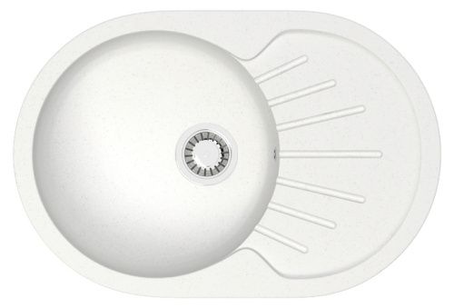 Кухонная мойка Azario FLORA CS00079911 73х45 цвет белый