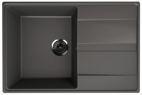 Кухонная мойка Ulgran Quartz Prima 750-09 75х50 цвет графит поверхность матовая