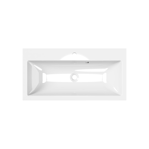 Раковина из литьевого мрамора Paola Paola Lazio 800 80х40 полувстраиваемая цвет белый глянцевый