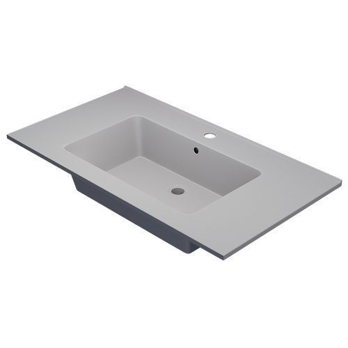 Раковина из искусственного камня Uperwood Parma Quartz 291003009 86х48 полувстраиваемая цвет белый