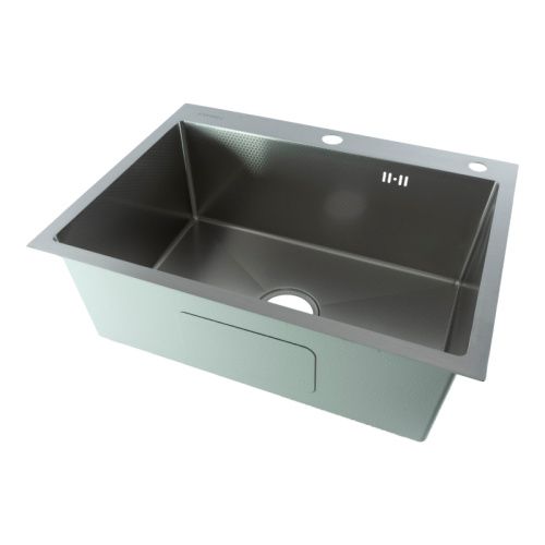 Кухонная мойка Fmark FSC6045L 60х45 цвет сатин поверхность матовая