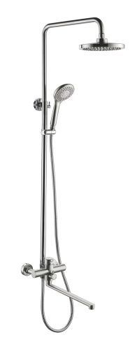 Душевая стойка Fmark FS8345-35 настенная цвет сатин