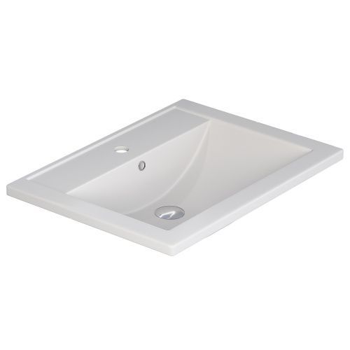 Раковина кварцевая Uperwood Foster Quartz 291030051 60х41 полувстраиваемая цвет белый