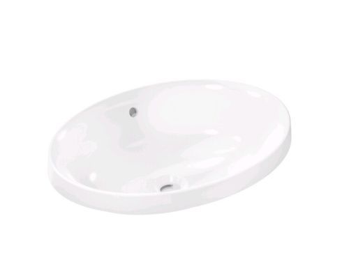 Раковина керамическая Hansgrohe Xuniva D 60156450 60х40 встраиваемая цвет белый без отверстий под смеситель