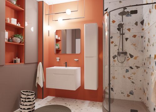 Тумба с раковиной Эстет Kare Luxe ФР-00015245 90х45х48 подвесная