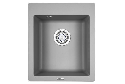 Кухонная мойка Granula 4201, АЛЮМИНИУМ 42х49 цвет серый поверхность матовая