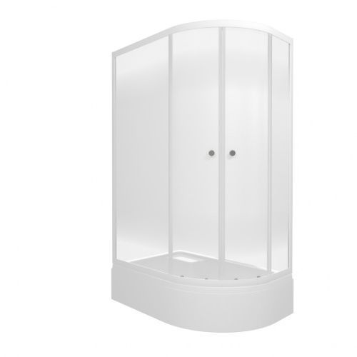 Душевой уголок Тритон Коралл Щ0000068951 120х80 стекло прозрачное с узором профиль белый с поддоном