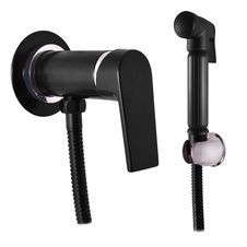 Гигиенический душ со смесителем RavSlezak COLORADO CO147/1CMATC черный матовый