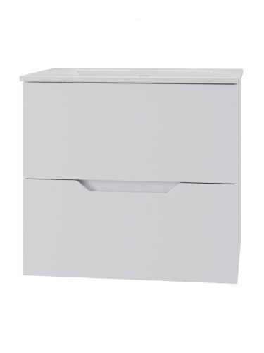 Тумба с раковиной Orange Line Li-60Tuw+Ra 62х47х56 цвет белый