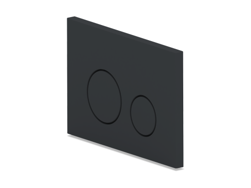 Клавиша смыва механическая Bas ИУ00004 цвет черный матовый