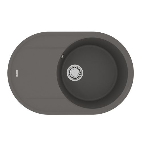 Кухонная мойка LeMark Lacha 760 9910059 76х50 цвет серый поверхность матовая