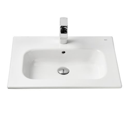 Раковина из сантехнического фарфора Roca VICTORIA NORD 7.3279.9.E00.0 61х46 встраиваемая цвет белый 1 отверстие под смеситель