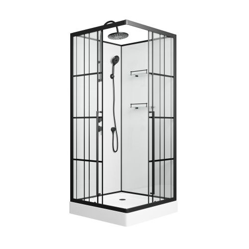 Душевая кабина Niagara Standart ST100/15QL/KL/BKT 100х100 квадратная без крыши ориентация левая