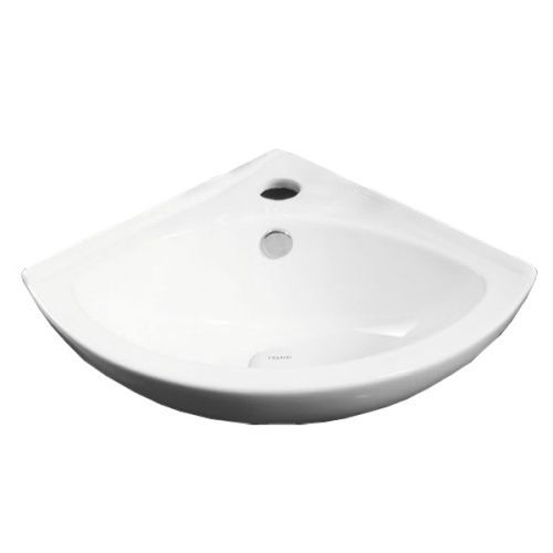 Раковина из санфаянса Azario AZ-41196 41х41 подвесная цвет белый 1 отверстие под смеситель