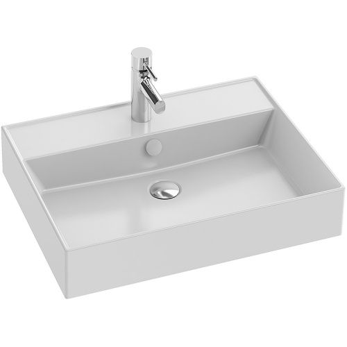 Раковина из сантехнического фарфора Jacob Delafon Vivienne EXBH112-00 61х47 подвесная цвет белый 1 отверстие под смеситель