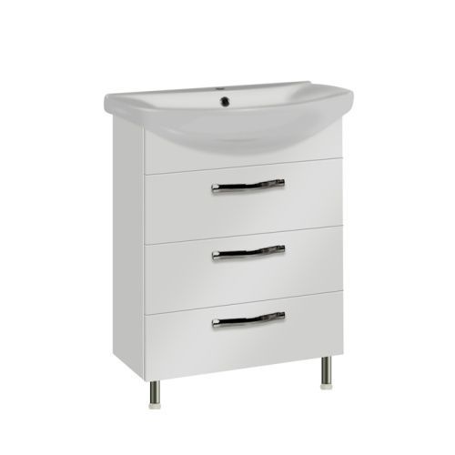 Тумба под раковину Aquaton Ария 1A123401AA010 59х31х83 напольная цвет белый