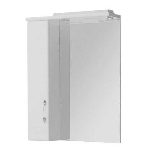 Зеркало-шкаф Aquaton Онда 1A009802ON01L 59х17х80 подвесной цвет белый