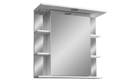 Зеркало-шкаф Stella Polar Концепт SP-00000058 70х24х70 подвесной цвет белый