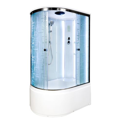 Душевая кабина AvaCan EM4511RLED 110х80 асимметричная с крышей ориентация правая