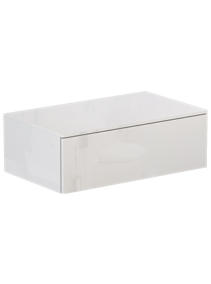 Тумба Velvex UNIT tpUNI.80.H27.Y-223 80х48х27 подвесная цвет белый лед