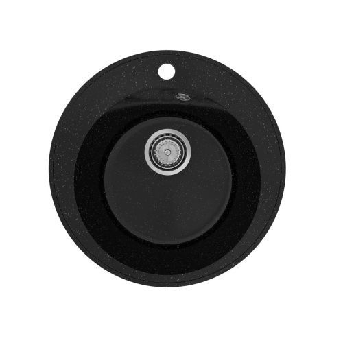 Кухонная мойка Maretti KT475-BL 50х50 цвет черный поверхность матовая